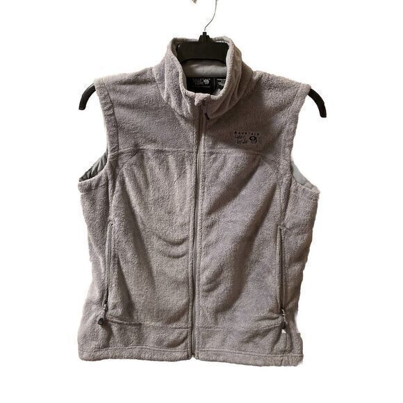 Mountain Hardwear Jackets & Blazers - Mountain Hardwear Women's Sz M‎ Fleece Vest Full Zip Soft Pile Gray